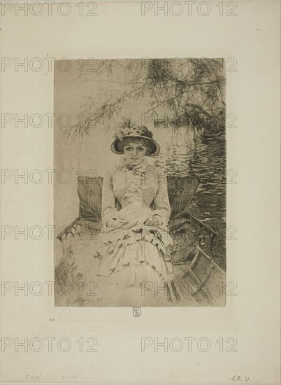 On the Thames, 1883, Anders Zorn, Swedish, 1860-1920, Sweden, Etching on ivory laid paper, 261 x 182 mm (image), 298 x 200 mm (plate), 401 x 297 mm (sheet)