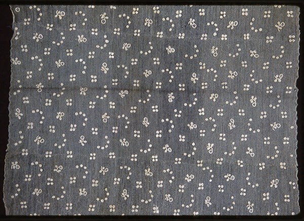 Panel, 1801/50, France, Linen, needle lace of a type known as "Point d'Alençon