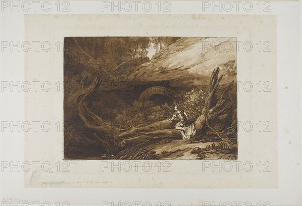 Jason, plate 6 from Liber Studiorum, published 1807, Joseph Mallord William Turner (English, 1775-1851), Engraved by Charles Turner (English, 1773-1857), England, Etching and engraving in brown on ivory paper, 182 × 257 mm (image), 206.5 × 288.5 mm (plate), 259 × 276 mm (sheet)