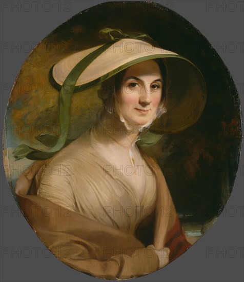 Mrs. George Lingen, 1842, Thomas Sully, American, 1783–1872, United States, Oil on canvas, 71.8 × 62.9 cm (28 1/2 × 24 3/4 in. [oval])