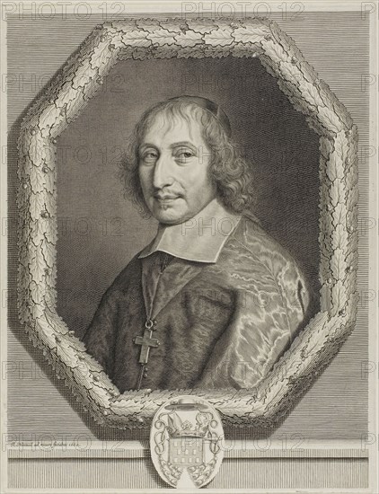 Philibert-Emmanuel de Beaumanoir de Lavardin, 1660, Robert Nanteuil, French, 1623-1678, France, Engraving on paper, 348 × 265 mm (plate), 357 × 271 mm (sheet)