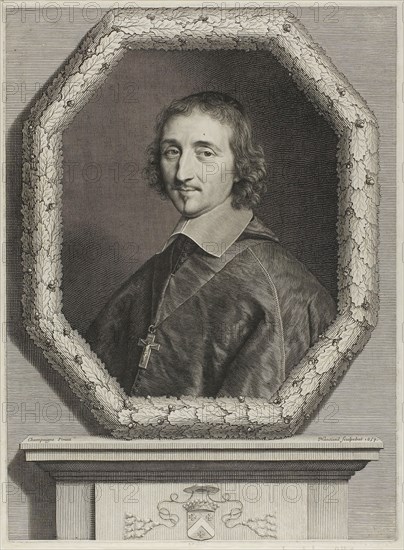 Ferdinand de Neufville, 1657, Robert Nanteuil (French, 1623-1678), after Philippe de Champaigne (French, 1602-1674), France, Engraving on paper, 363 × 268 mm (plate), 368 × 273 mm (sheet)