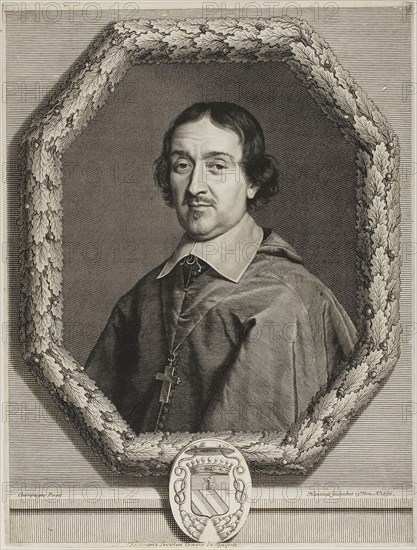 Francois Servien, 1656, Robert Nanteuil (French, 1623-1678), after Philippe de Champaigne (French, 1602-1674), France, Engraving on paper, 344 × 261 mm (image), 350 × 266 mm (sheet)