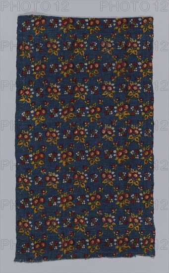 Fragment, 19th century, Russia, Linen, plain weave, painted, 79.4 x 44.9 cm (31 1/4 x 17 5/8 in.)