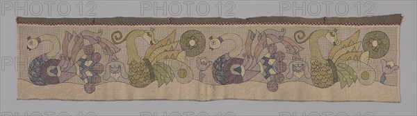 Fragment (Border), 19th century, Russia, Linen, drawn work and embroidered, 43.8 x 189.2 cm (17 1/2 x 74 1/8 in.)