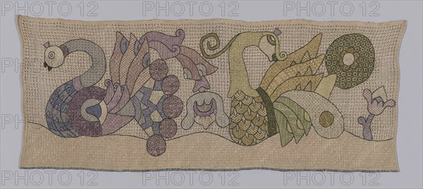 Square, 19th century, Ukraine, Ukraine, Linen, drawn work and embroidered, 37.5 x 96.2 cm (14 3/4 x 37 7/8 in.)