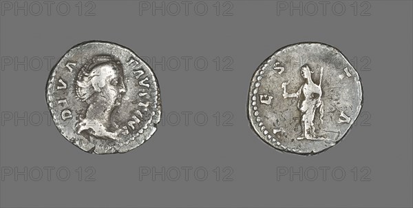 Denarius (Coin) Portraying Empress Faustina, after AD 141, Roman, minted in Rome, Roman Empire, Silver, Diam. 1.9 cm, 2.91 g