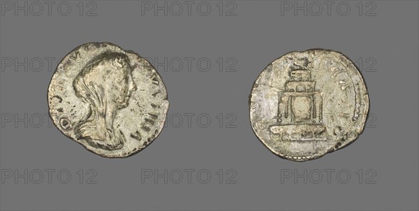 Denarius (Coin) Portraying Empress Faustina the Younger, AD 176/180, Roman, minted in Rome, Roman Empire, Silver, Diam. 1.9 cm, 3.14 g