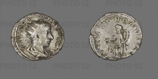 Antoninianus (Coin) Portraying Emperor Gordian III, AD 240/241, Roman, minted in Rome, Roman Empire, Silver, Diam. 2.2 cm, 3.94 g