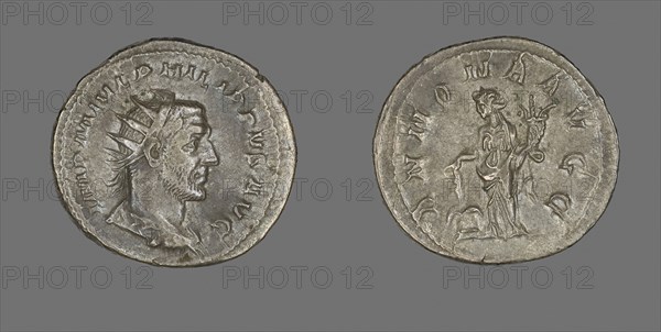 Antoninianus (Coin) Portraying King Philip I, AD 244/247, Roman, minted in Rome, Roman Empire, Silver, Diam. 2.4 cm, 4.20 g