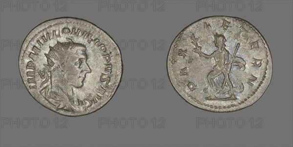 Antoninianus (Coin) Portraying King Philip I, AD 244/247, Roman, minted in Rome, Roman Empire, Silver, Diam. 2.3 cm, 3.89 g