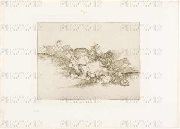It Always Happens, plate eight from The Disasters of War, 1814/20, published 1863, Francisco José de Goya y Lucientes, Spanish, 1746-1828, Spain, Etching and drypoint on ivory wove paper with gilt edges, 147 x 194 mm (image), 175 x 217 mm (plate), 240 x 339 mm (sheet)
