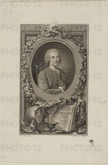 Jean Jacques Rousseau, 1764/72, Etienne Ficquet (French, 1719-1794), after Maurice-Quentin de la Tour (French, 1704-1788), France, Engraving on ivory laid paper, 120 × 74 mm (image), platemark not visible, 175 × 14 mm (sheet)