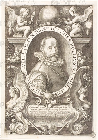 Bol, Hans (1534-1593) painter of Malines, from 1591 in Amsterdam, 1593, Hendrick Goltzius, Dutch, 1558-1617, Netherlands, Engraving in black on ivory laid paper, 264 x 180 mm (image/plate), 274 x 194 mm (sheet)