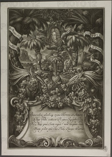Portrait of Joseph I, 1701, Christoph Elias Heiss, German, 1660-1731, Germany, Mezzotint on ivory laid paper, 340 × 235 mm (plate), 372 × 265 mm (sheet)
