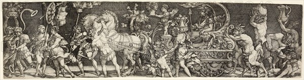 Bacchanale, n.d., Master I.B., German, died 1525/30, Germany, Etching in black on paper, 71 x 282 mm (image/sheet)