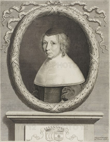 Madame Bouthillier, 1658, Robert Nanteuil, French, 1623-1678, France, Engraving on paper, 350 × 269 mm (sheet, cut within platemark)