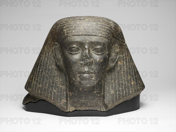 Head of an Official, Middle Kingdom, Dynasty 13 (1773–1650 BC), Egyptian, Egypt, Granite, 33.8 × 46.3 × 26 cm (13 3/4 × 18 1/4 × 10 1/4 in.)