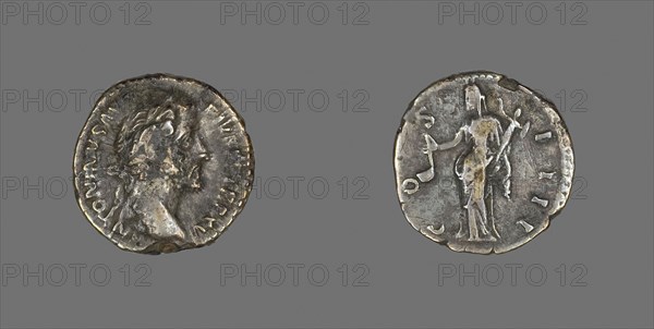 Denarius (Coin) Portraying Emperor Antoninus Pius, AD 151/152, Roman, Roman Empire, Silver, Diam. 1.8 cm, 3.22 g