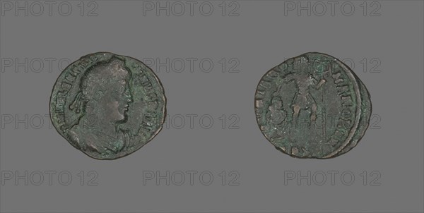 Coin Portraying Emperor Valentinian I, AD 364/375, Roman, Roman Empire, Bronze, Diam. 1.8 cm, 1.84 g