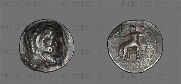 Tetradrachm (Coin) Portraying Alexander the Great, 356/323 BC, Roman or Greek, Roman Empire, Silver, Diam. 2.8 cm, 16.75 g