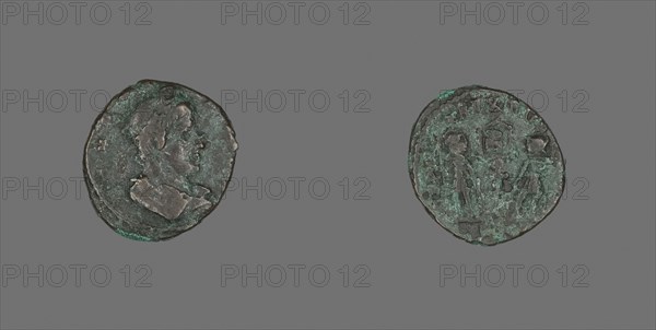 Coin Depicting an Emperor, 4th century AD, Roman, Roman Empire, Bronze, Diam. 1.6 cm, 1.79 g