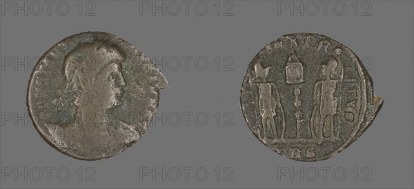 Coin Portraying Emperor Constantine II, AD 324/361, Roman, Roman Empire, Bronze, Diam. 1.6 cm, 1.51 g