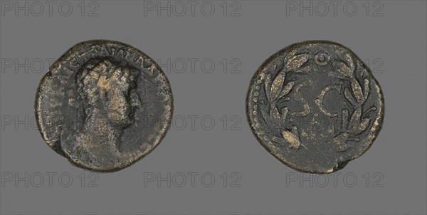 Coin Portraying Emperor Hadrian, AD 117/138, Roman, Roman Empire, Bronze, Diam. 2.1 cm, 6.58 g