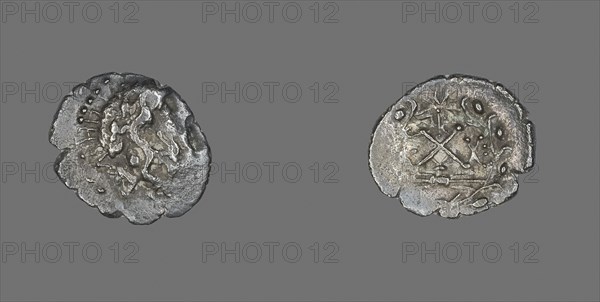 Hemidrachm (Coin) Depicting the God Zeus Amarios, 191/146 BC, Greek, Ancient Greece, Silver, Diam. 1.8 cm, 2.05 g