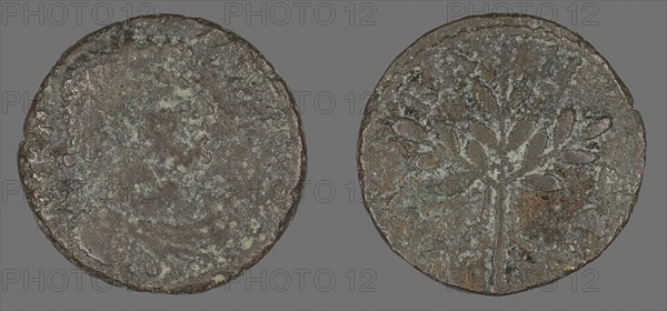 Coin Portraying Emperor Caracalla, AD 198/217, Roman, Rome, Bronze, Diam. 2.6 cm, 7.40 g