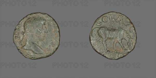 Coin Portraying Emperor Gallienus, AD 253/268, Roman, Roman Empire, Bronze, Diam. 1.9 cm, 3.27 g