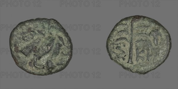 Coin Depicting Pegasus, 4th/3rd century BC, Greek, Ancient Greece, Bronze, Diam. 1.4 cm, 1.37 g