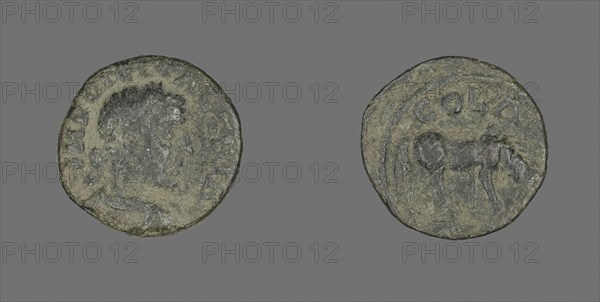 Coin Portraying Emperor Valerian (?), AD 253/260, Roman, Roman Empire, Bronze, Diam. 1.9 cm, 4.08 g