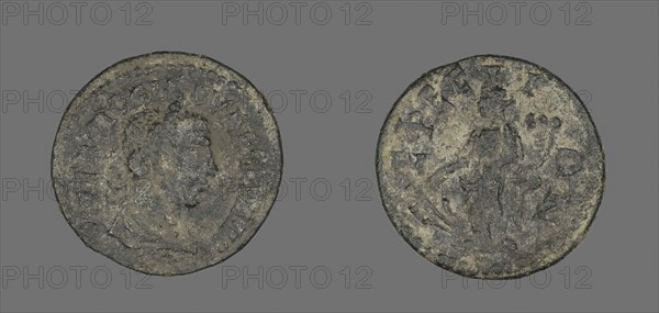 Coin Portraying Emperor Valerian I ?, AD 253/260, Roman, Roman Empire, Bronze, Diam. 2.1 cm, 4.55 g