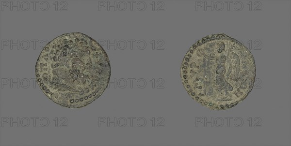 Coin Depicting the Hero Hercules, AD 138/192, Roman, Izmir, Bronze, Diam. 1.6 cm, 3.03 g