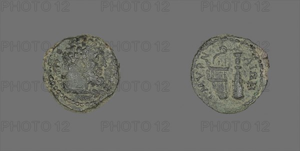 Coin Depicting the Hero Hercules, AD 138/192, Roman, Izmir, Bronze, Diam. 1.7 cm, 3.00 g