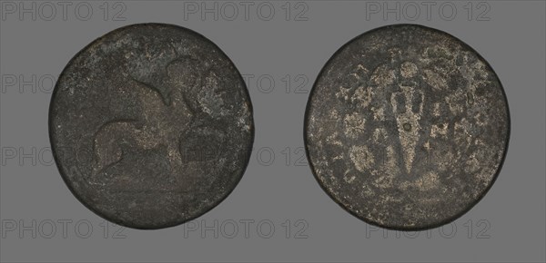 Coin Depicting a Sphinx, AD 138/92, Roman, Roman Empire, Bronze, Diam. 3.2 cm, 14.27 g