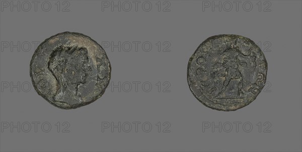 Coin Depicting a Head, about AD 161–?, Roman, Roman Empire, Bronze, Diam. 1.7 cm, 1.88 g