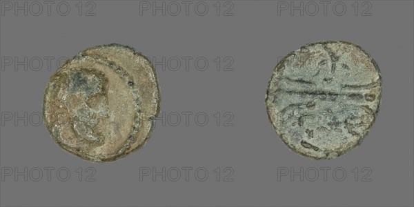 Coin Depicting the Hero Hercules, 2nd/1st century BC, Roman, Roman Empire, Bronze, DIam. 1.1 cm, 1.04 g