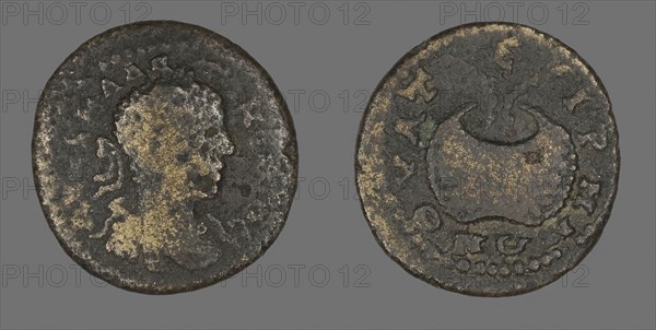 Coin Portraying Emperor Elagabalus, AD 218/222, Roman, Roman Empire, Bronze, Diam. 2.7 cm, 7.61 g