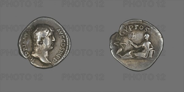 Denarius (Coin) Portraying Emperor Hadrian, AD 134/138, Roman, Roman Empire, Silver, Diam. 1.8 cm, 2.75 g