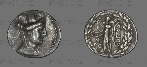 Tetradrachm (Coin) Depicting Tyche, 95/94 BC, Greek, Ancient Greece, Silver, Diam. 3 cm, 15.17 g