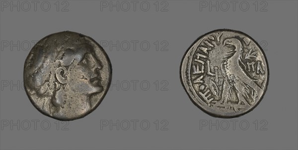 Tetradrachm (Coin) Portraying King Ptolemy, 367/284 BC, Greek, Ancient Greece, Silver, Diam. 2.5 cm, 13.34 g