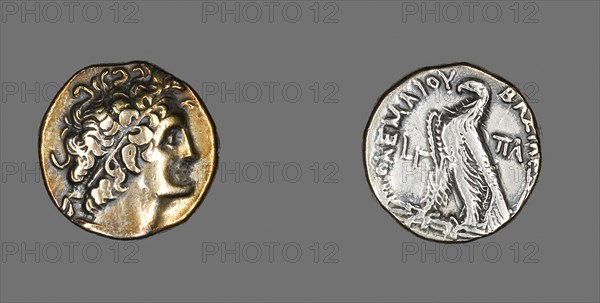 Tetradrachm (Coin) Portraying Ptolemy I, 176/175 BC, Reign of Ptolemy VI (181–145 BC), Greco-Egyptian, Ancient Egypt, Silver, Diam. 2.5 cm, 10.17 g