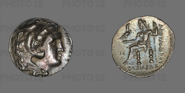 Tetradrachm (Coin) Portraying Alexander the Great as Herakles, 336/323 BC, Greek, Ancient Greece, Silver, Diam. 2.8 cm, 16.98 g
