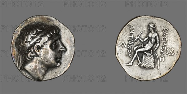 Tetradrachm (Coin) Portraying King Antiochus I Soter, 281/261 BC, Greek, Ancient Near East, Silver, Diam. 2.8 cm, 17.02 g
