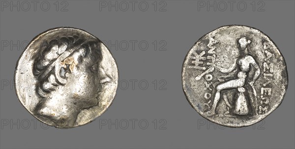 Tetradrachm (Coin) Portraying King Antiochus III The Great, 223/187 BC, Greek, probably minted in Antioch (near modern Antakya, Turkey), Ancient Near East, Silver, Diam. 2.9 cm, 16.43 g