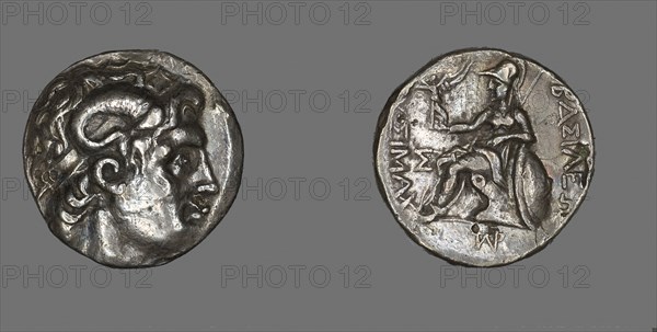 Tetradrachm (Coin) Portraying Alexander the Great, 361/281 BC, issued by King Lysimachus of Thrace, Greek, Roman Empire, Silver, Diam. 2.7 cm, 15.48 g