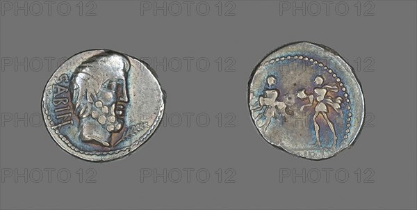 Denarius (Coin) Portraying King Tatius, about 89 BC, Roman, Roman Empire, Silver, DIam. 1.9 cm, 3.92 g