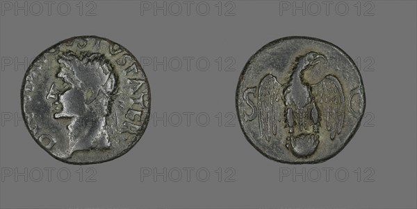 As (Coin) Portraying Emperor Augustus, AD 34/37, Roman, minted in Rome, Roman Empire, Bronze, Diam. 2.5 cm, 11.19 g